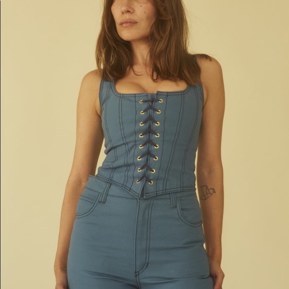 Lykke Wullf Bennet Bustier in French Blue